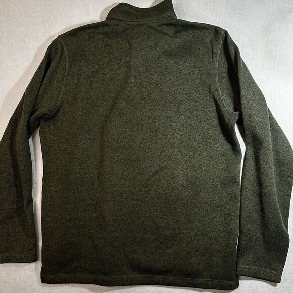 Wrangler Authentics Men’s Green 1/4 Zip Sweater Long Sleeve Pullover Size M - Picture 3 of 9